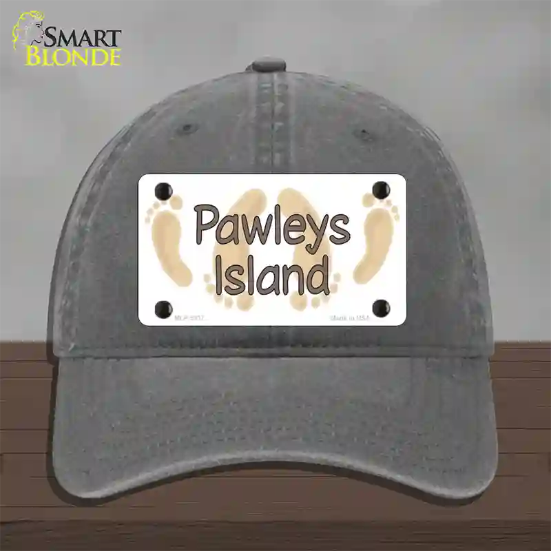 Pawleys Island Foots Novelty License Plate Hat Unconstructed Cotton / Charcoal