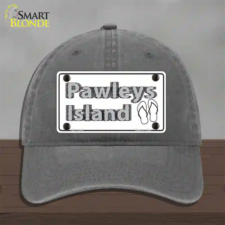 Pawleys Island Flip Flops Novelty License Plate Hat Unconstructed Cotton / Charcoal