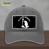 In Loving Memory Kneeling Novelty License Plate Hat Unconstructed Cotton / Charcoal