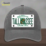 Tallahassee Florida Novelty License Plate Hat Unconstructed Cotton / Charcoal