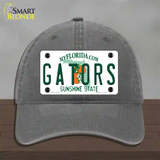 Gators Florida Novelty License Plate Hat Unconstructed Cotton / Charcoal