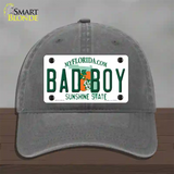 Bad Boy Florida Novelty License Plate Hat Unconstructed Cotton / Charcoal