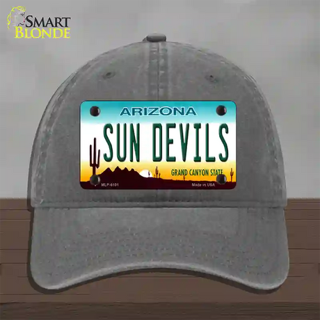 Arizona Sun Devils Novelty License Plate Hat Unconstructed Cotton / Charcoal