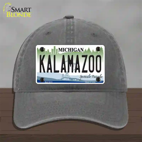 Kalamazoo Novelty License Plate Hat Unconstructed Cotton / Charcoal