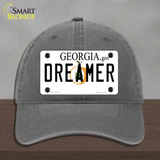 Dreamer Georgia Novelty License Plate Hat Unconstructed Cotton / Charcoal