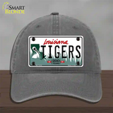 Tigers Louisiana Novelty License Plate Hat Unconstructed Cotton / Charcoal