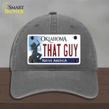 That Guy Oklahoma Novelty License Plate Hat Unconstructed Cotton / Charcoal