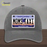 Moms Taxi South Carolina Novelty License Plate Hat Unconstructed Cotton / Charcoal