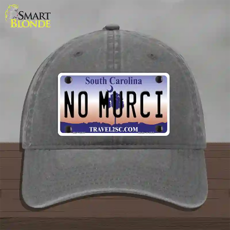 No Murci South Carolina Novelty License Plate Hat Unconstructed Cotton / Charcoal