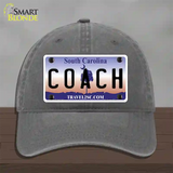 Coach South Carolina Novelty License Plate Hat Unconstructed Cotton / Charcoal