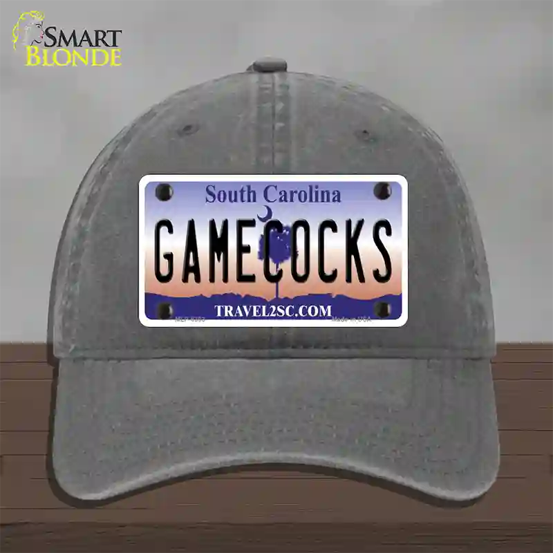 Gamecocks South Carolina Novelty License Plate Hat Unconstructed Cotton / Charcoal