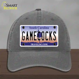 Gamecocks South Carolina Novelty License Plate Hat Unconstructed Cotton / Charcoal