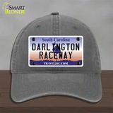 Darlington Raceway South Carolina Novelty License Plate Hat Unconstructed Cotton / Charcoal