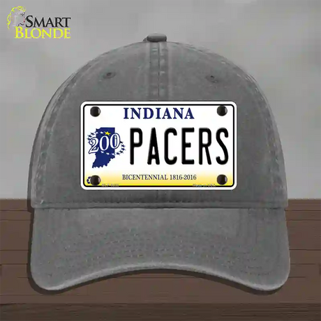 Pacers Indiana Novelty License Plate Hat Unconstructed Cotton / Charcoal