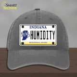 Humidity Indiana Novelty License Plate Hat Unconstructed Cotton / Charcoal