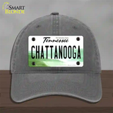 Chattanooga Tennessee Novelty License Plate Hat Unconstructed Cotton / Charcoal