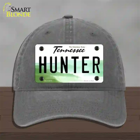 Hunter Tennessee Novelty License Plate Hat Unconstructed Cotton / Charcoal