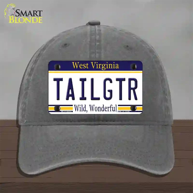 Tailgtr West Virginia Novelty License Plate Hat Unconstructed Cotton / Charcoal