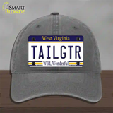 Tailgtr West Virginia Novelty License Plate Hat Unconstructed Cotton / Charcoal