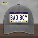 Bad Boy West Virginia Novelty License Plate Hat Unconstructed Cotton / Charcoal