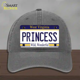 Princess West Virginia Novelty License Plate Hat Unconstructed Cotton / Charcoal