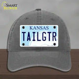 Tailgtr Kansas Novelty License Plate Hat Unconstructed Cotton / Charcoal