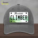 Climber Tennessee Novelty License Plate Hat Unconstructed Cotton / Charcoal