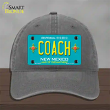 Coach New Mexico Novelty License Plate Hat Unconstructed Cotton / Charcoal