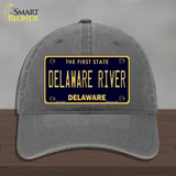 Delaware River Delaware Novelty License Plate Hat Unconstructed Cotton / Charcoal