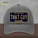 That Guy Delaware Novelty License Plate Hat Unconstructed Cotton / Charcoal