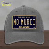 No Murci Delaware Novelty License Plate Hat Unconstructed Cotton / Charcoal