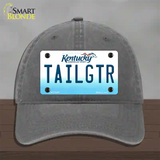 Tailgtr Kentucky Novelty License Plate Hat Unconstructed Cotton / Charcoal