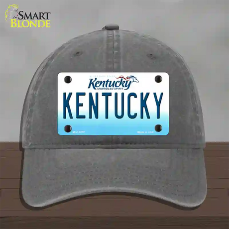 Kentucky Novelty License Plate Hat Unconstructed Cotton / Charcoal