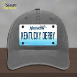 Kentucky Derby Kentucky Novelty License Plate Hat Unconstructed Cotton / Charcoal