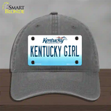 Kentucky Girl Kentucky Novelty License Plate Hat Unconstructed Cotton / Charcoal