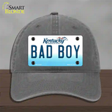 Bad Boy Kentucky Novelty License Plate Hat Unconstructed Cotton / Charcoal