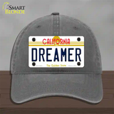 Dreamer California Novelty License Plate Hat Unconstructed Cotton / Charcoal