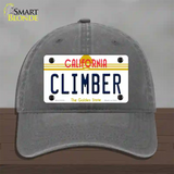 Climber California Novelty License Plate Hat Unconstructed Cotton / Charcoal