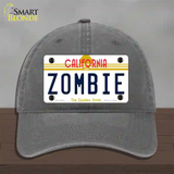 Zombie California Novelty License Plate Hat Unconstructed Cotton / Charcoal