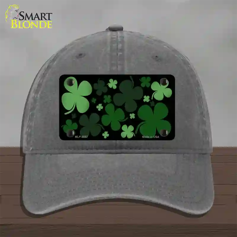 Clovers Novelty License Plate Hat Unconstructed Cotton / Charcoal