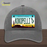 Arizona Kokopelli Novelty License Plate Hat Unconstructed Cotton / Charcoal