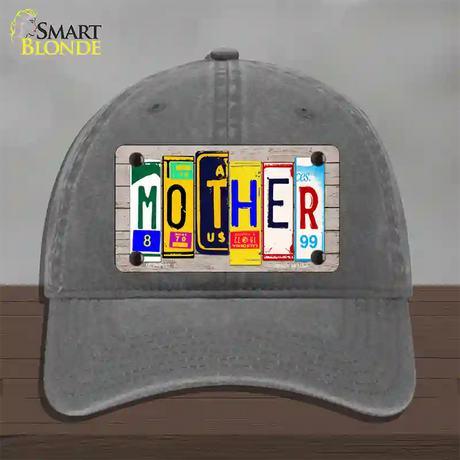 Mother Wood License Plate Art Novelty License Plate Hat Unconstructed Cotton / Charcoal