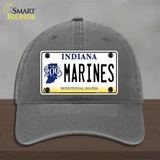 Indiana Marines Novelty License Plate Hat Unconstructed Cotton / Charcoal