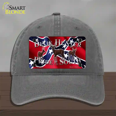 Pride Of The South Novelty License Plate Hat Unconstructed Cotton / Charcoal