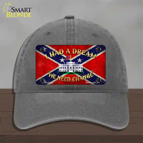 Had A Dream Novelty License Plate Hat Unconstructed Cotton / Charcoal