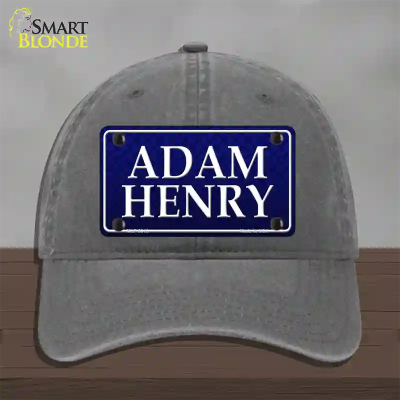 Adam Henry Novelty License Plate Hat Unconstructed Cotton / Charcoal