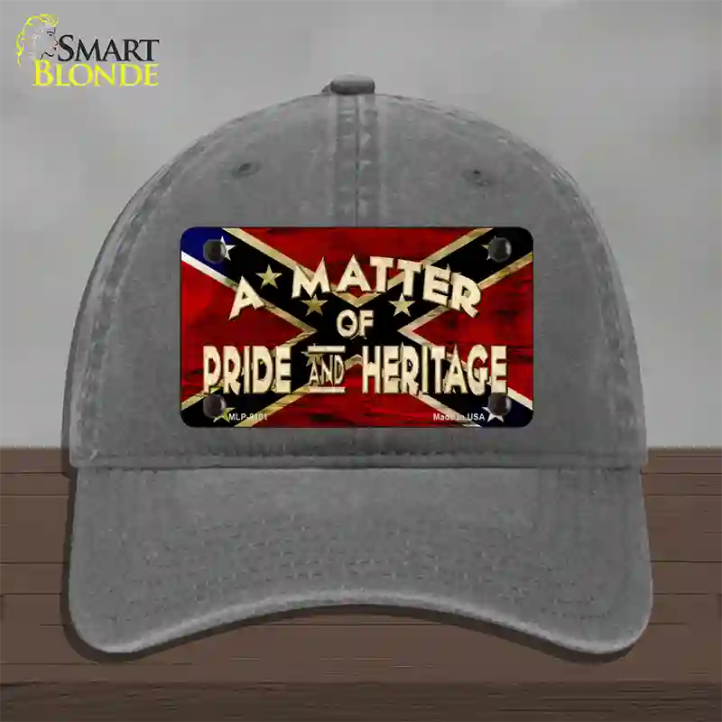 Matter Of Pride Novelty License Plate Hat Unconstructed Cotton / Charcoal