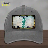 Oregon Rusty Blank Novelty License Plate Hat Unconstructed Cotton / Charcoal