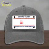 Taxation Without Representation Novelty License Plate Hat Unconstructed Cotton / Charcoal