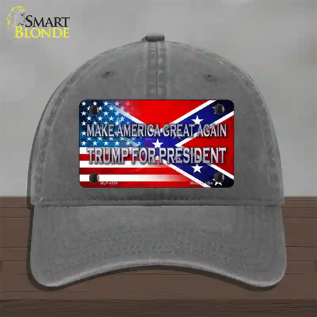 Make America Great Again Novelty License Plate Hat Unconstructed Cotton / Charcoal